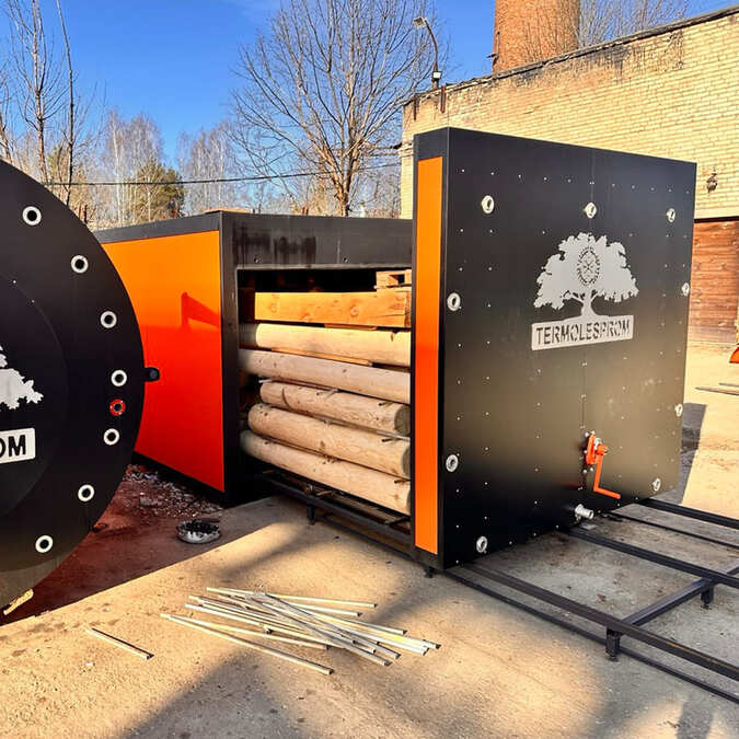 Equipment for drying and thermal processing of wood